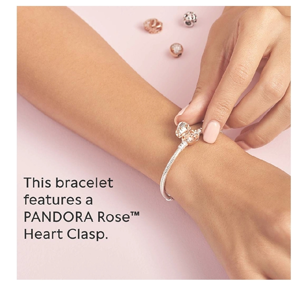 PANDORA ROSE GOLD CLASP 21CM 8.3INCH BRACELET